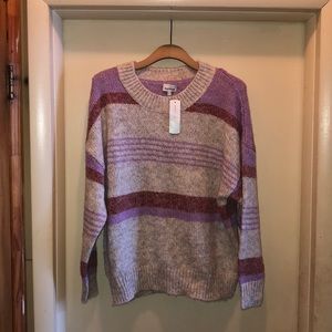 A multi-color sweater.